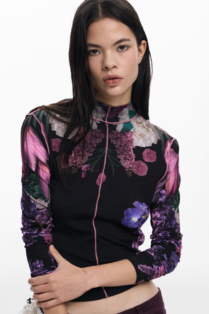 Koszulka w kwiaty z lusterkiem | Desigual