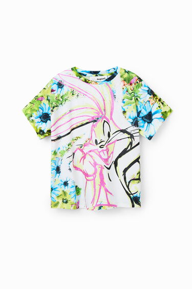 Rožasta majica z zajčkom Dolgouščkom | Desigual