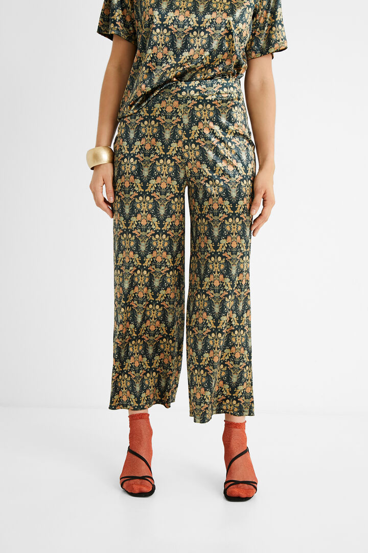 Pantalón estampado cintura elástica | Desigual