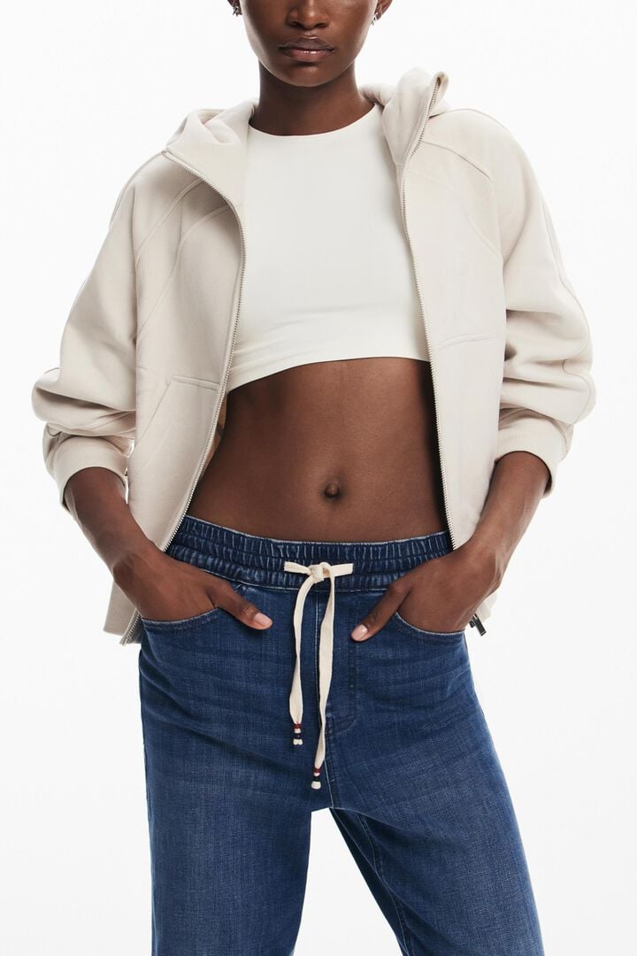 Pantal&oacute;n jogger tejido vaquero | Desigual