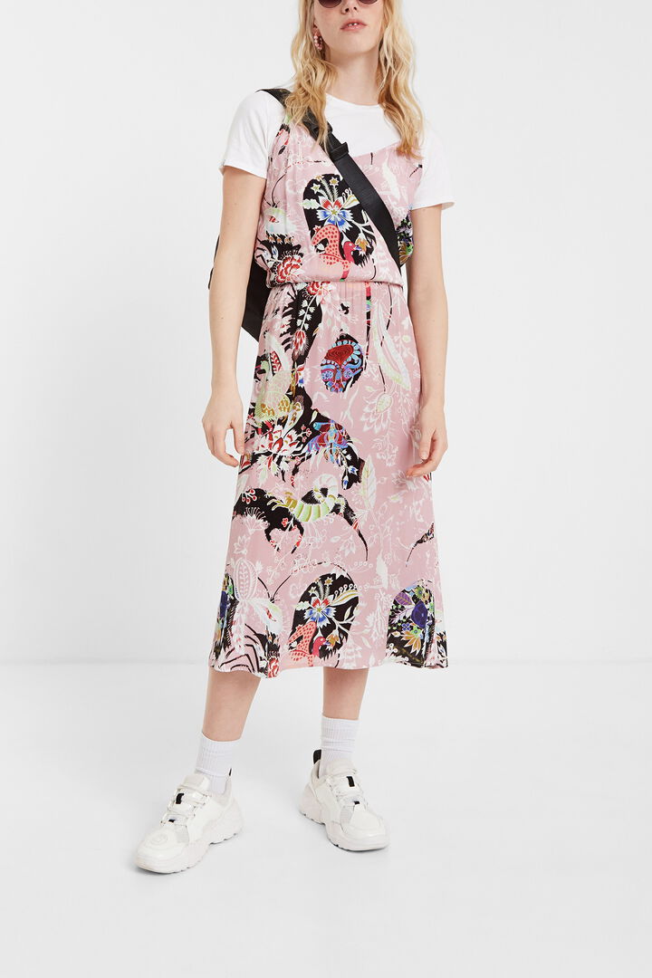 Vestido lencero con camiseta | Desigual