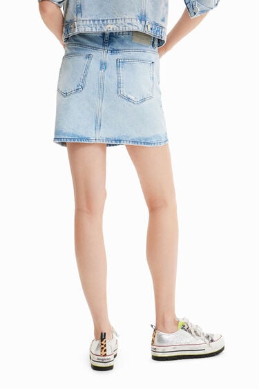 Mini-jupe jean croisée | Desigual