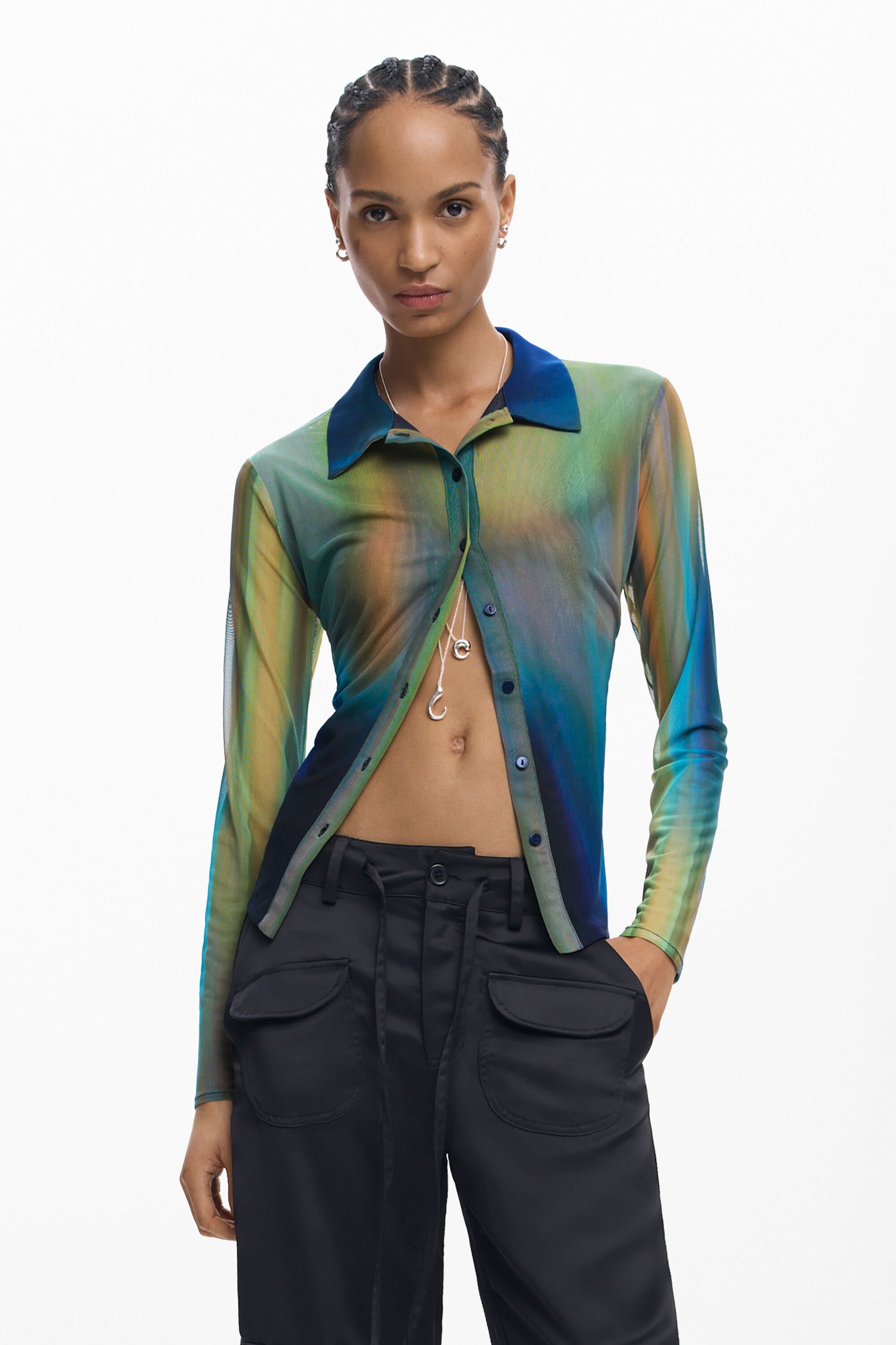 Desigual LONGSLEEVE TRUI - GREEN