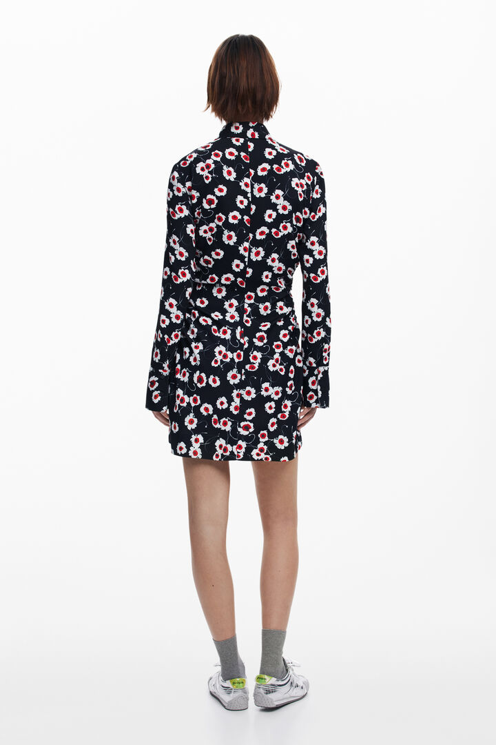 Short floral shirt dress | Desigual