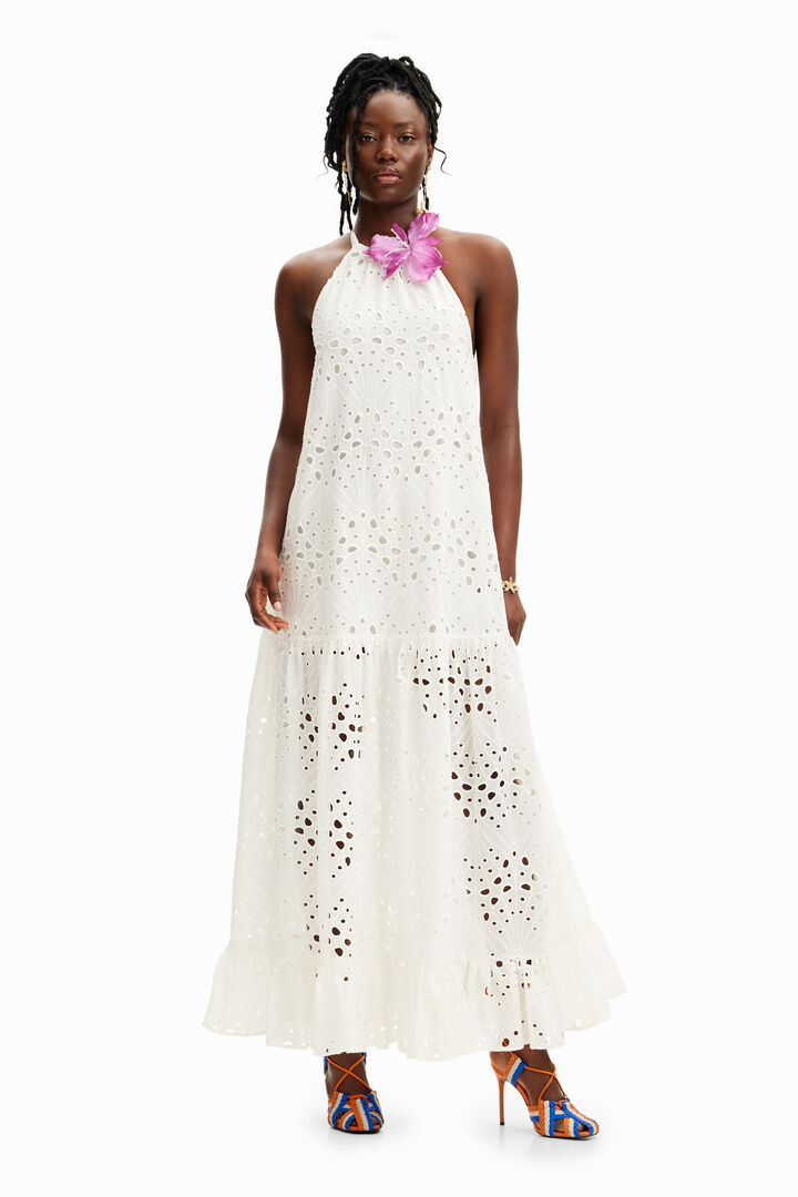 Robe longue broderies Stella Jean | Desigual