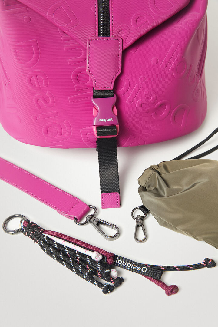 Mochila tres asas silueta saco | Desigual