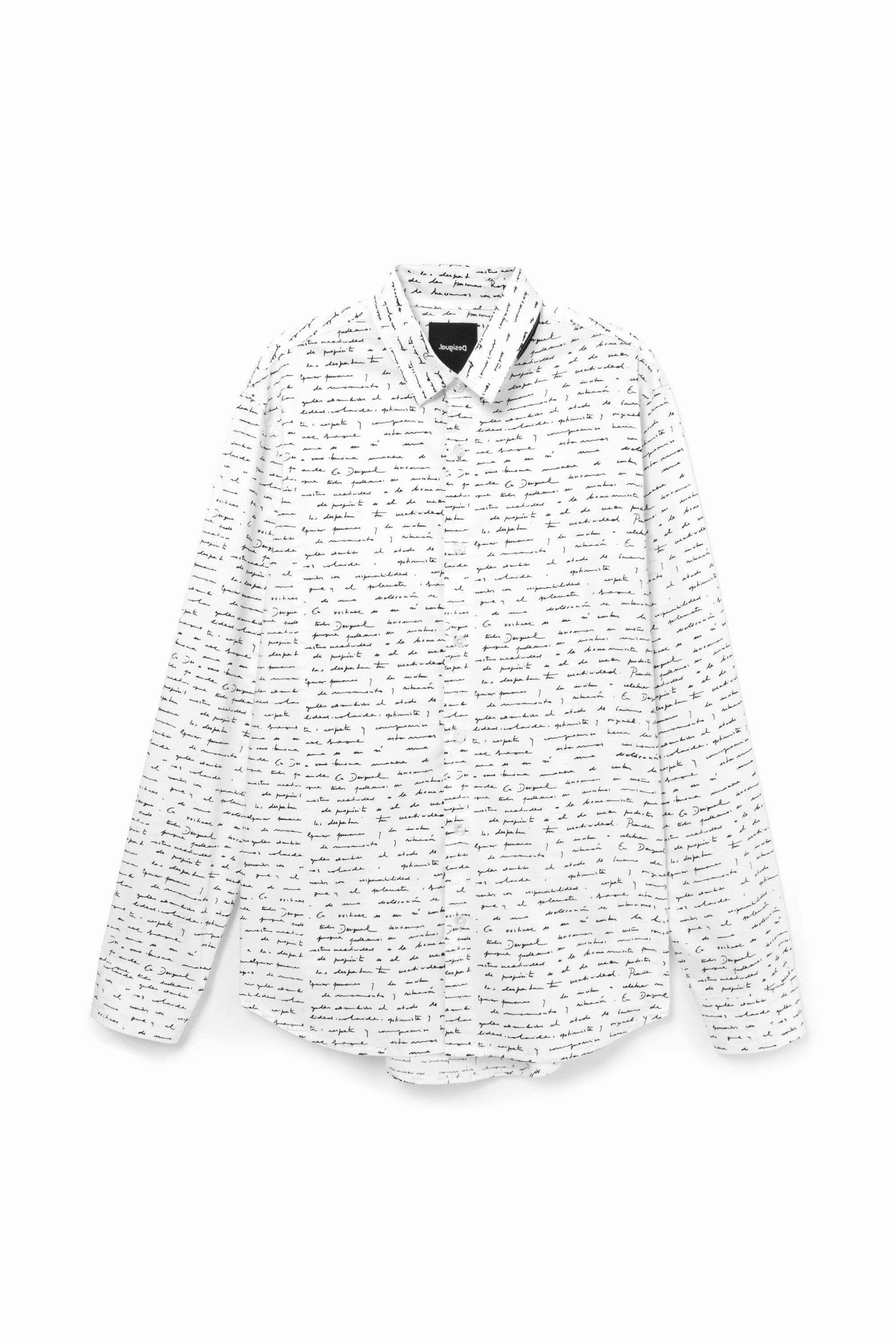 Hemd im Slim Fit mit Lettering