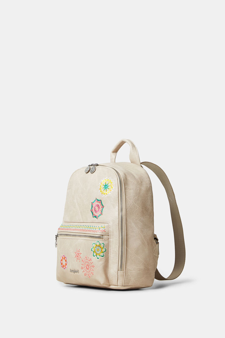 Mochila efecto piel mandalas | Desigual
