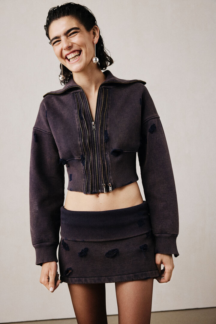 Falda mini cremallera studio | Desigual