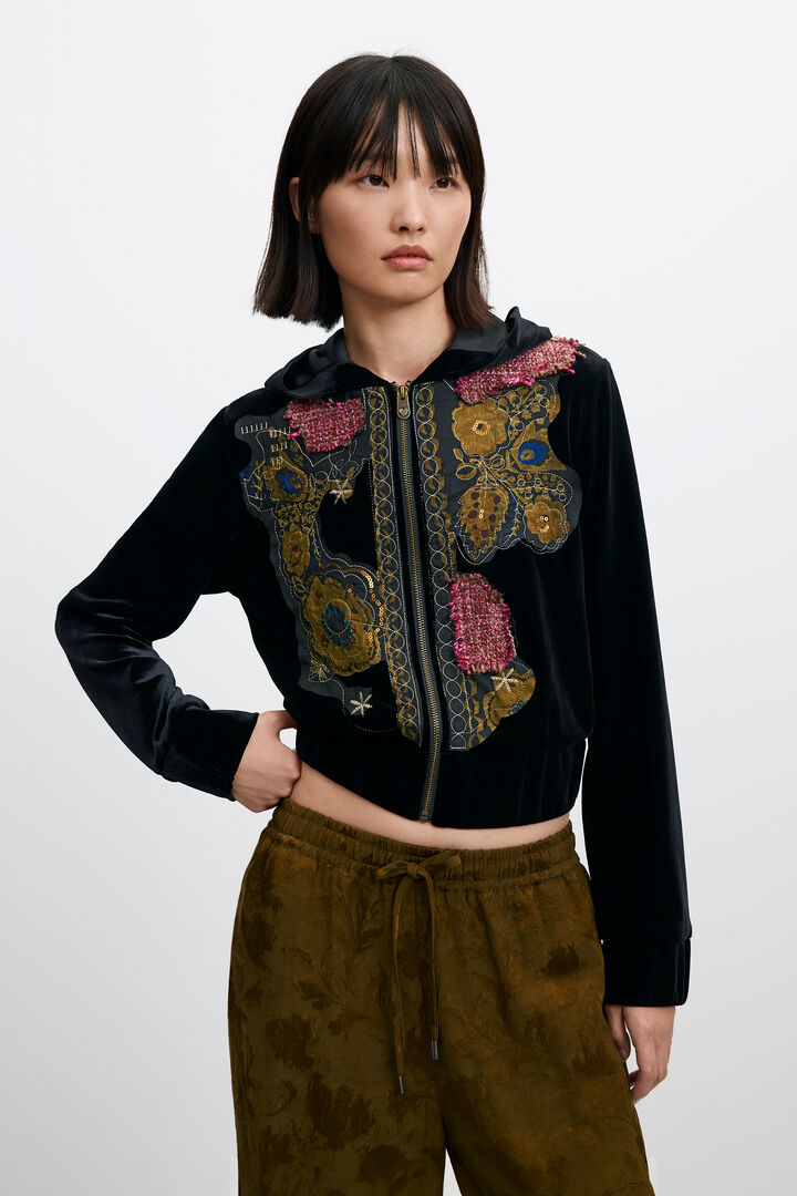 black butterfly sweatshirt