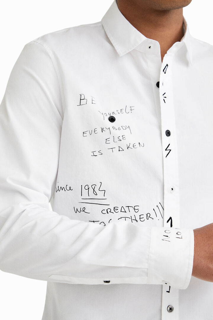 Camisa manga larga símbolos | Desigual