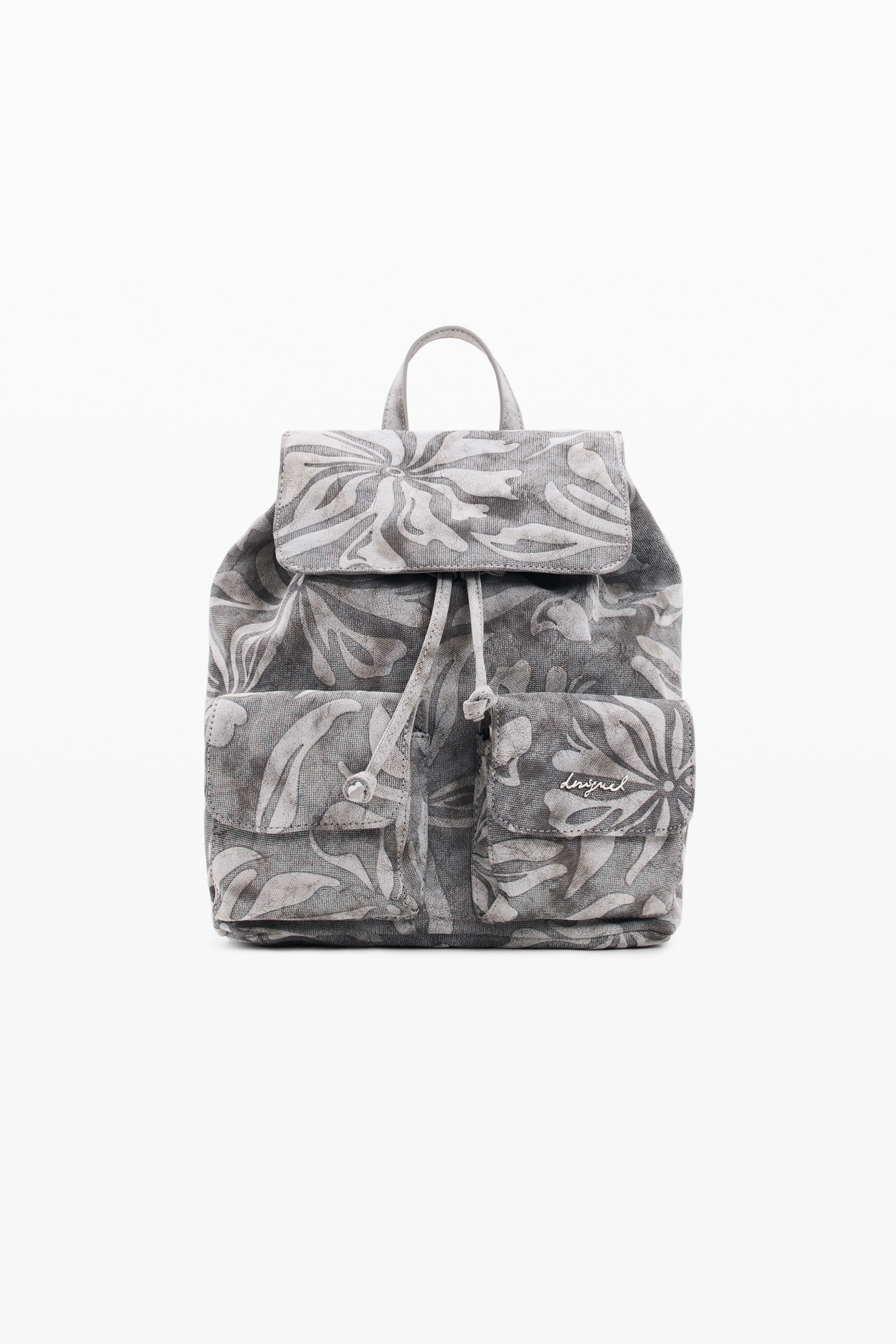 Desigual, Kleiner rucksack obsidian, Damen, Polyurethan, Schwarz, U