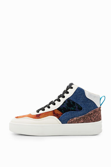 Sneakers caña media patch | Desigual