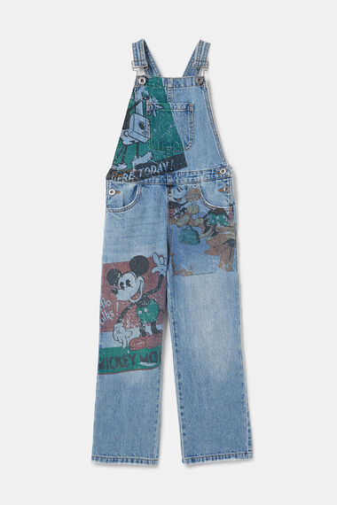Salopette en jean longue illustration - Mickey Mouse