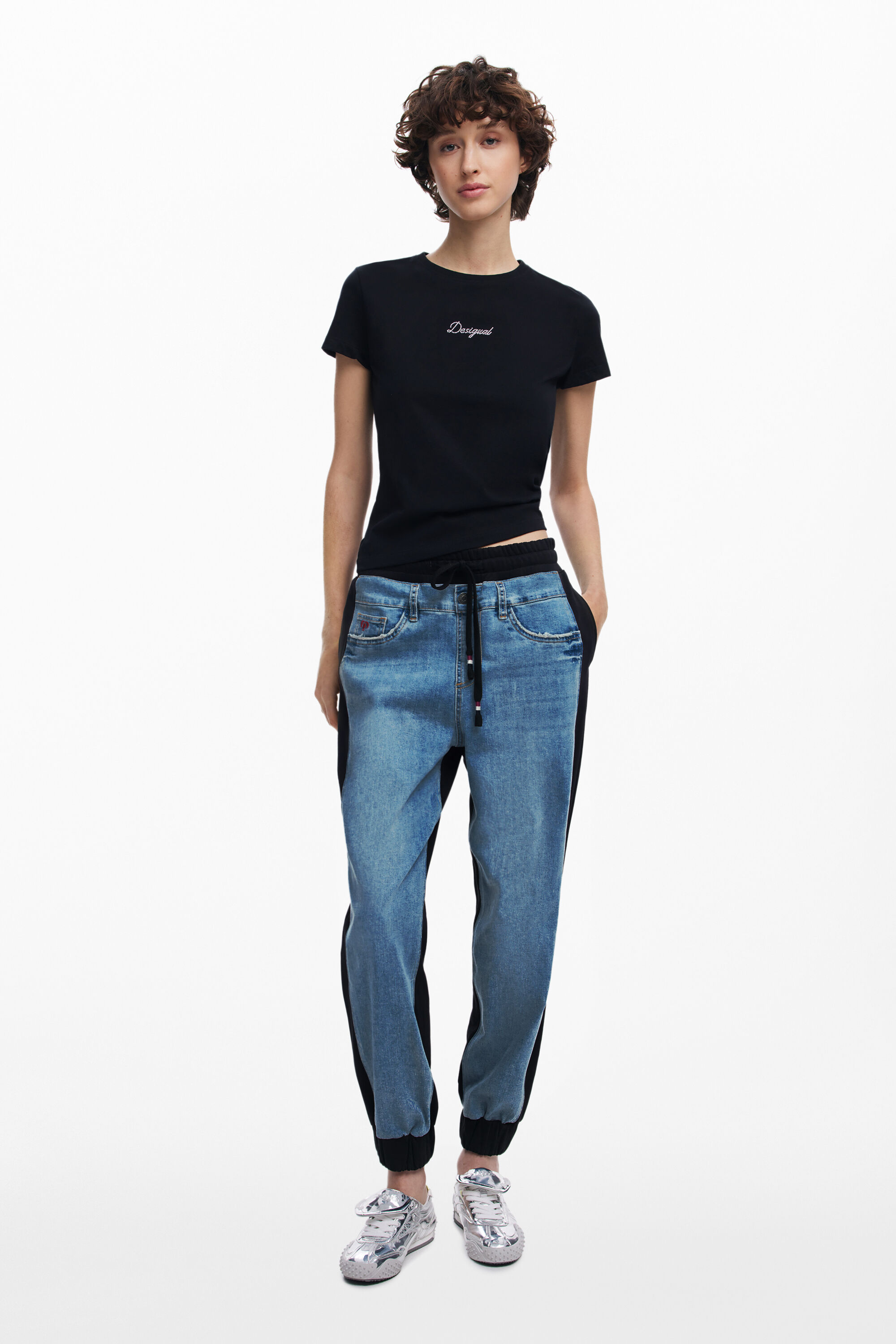 Desigual Contrast jogger jeans