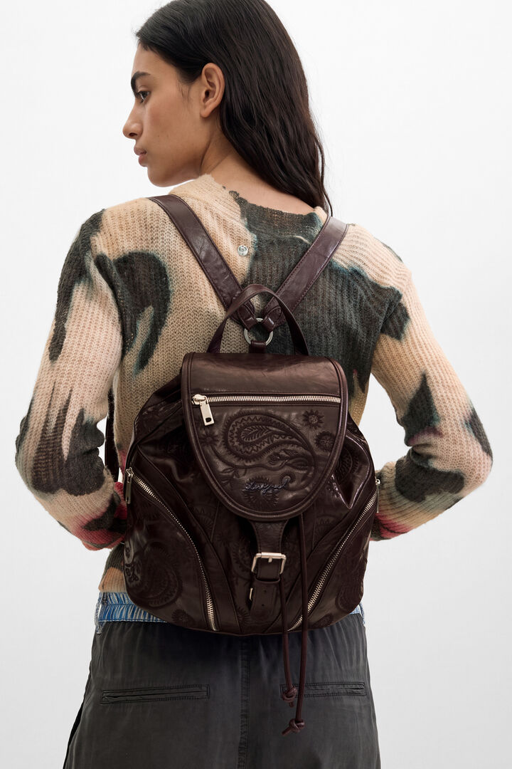Mochila Efecto Piel Peque&ntilde;o