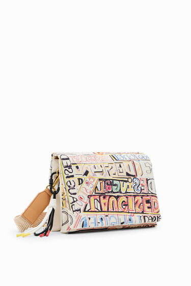 Midsize lettering messenger bag | Desigual