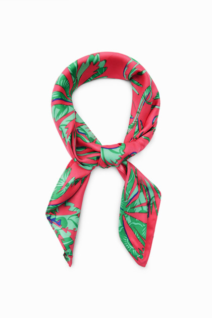 Tropical square scarf