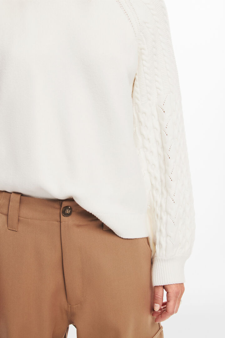 Textured sleeve sweater | Desigual