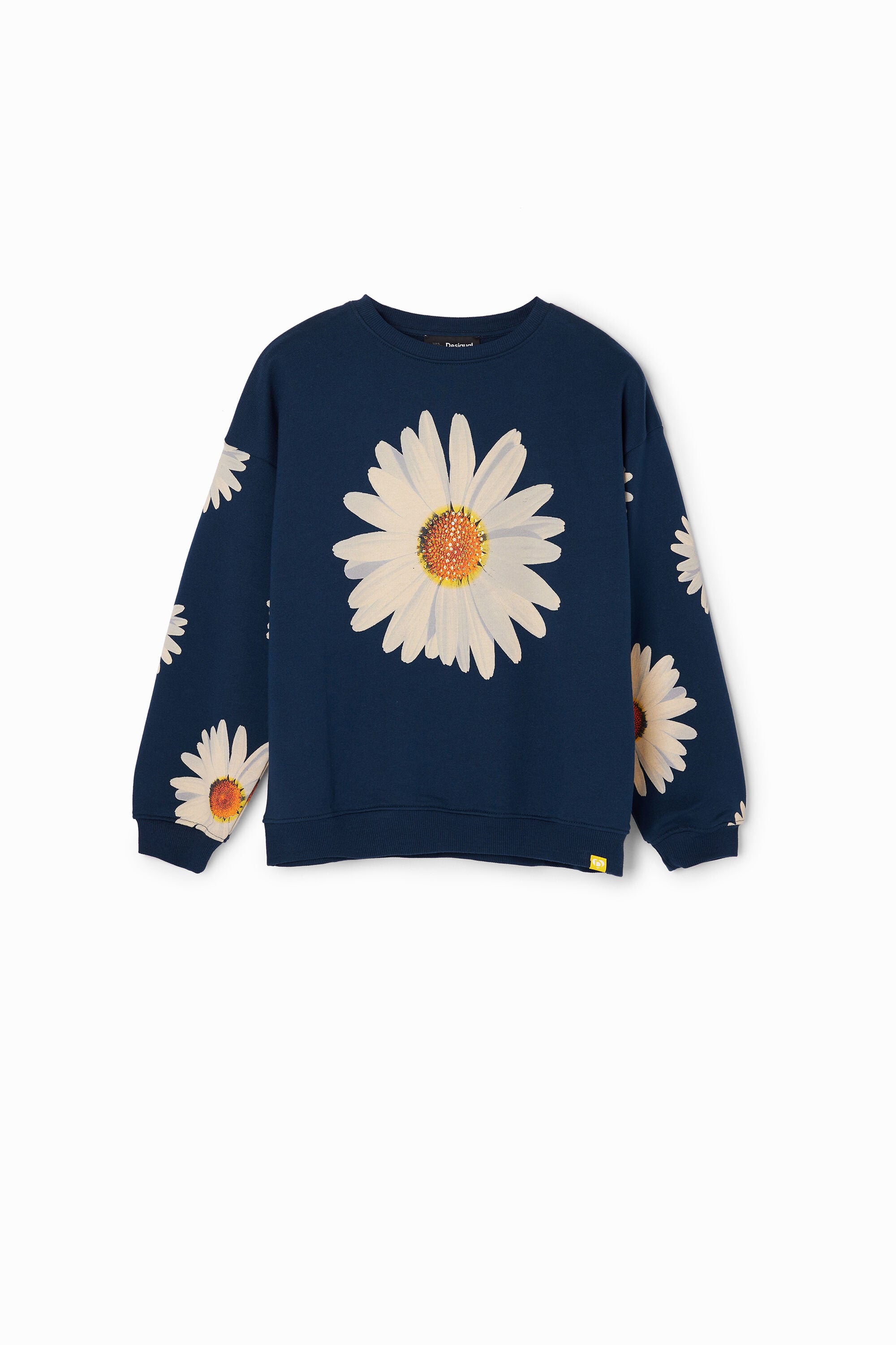 Sudadera oversize margaritas - BLUE - M