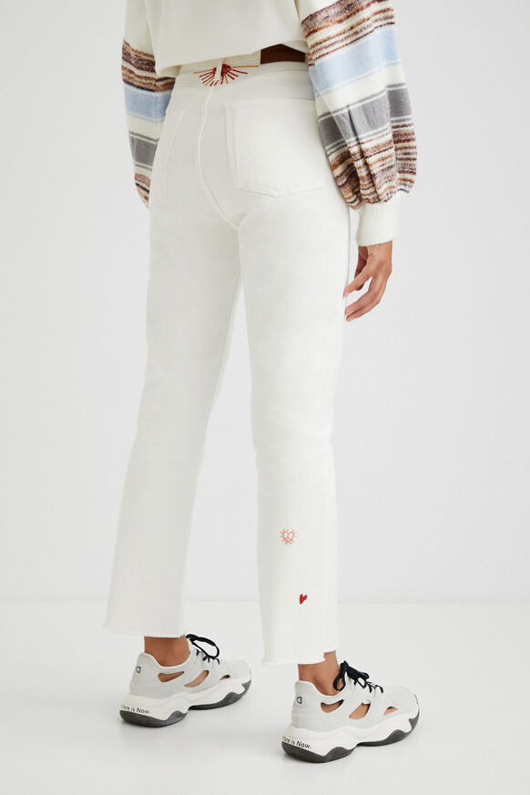 Straight cropped trousers | Desigual