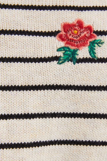 Flower and sailor stripe jumper | Desigual