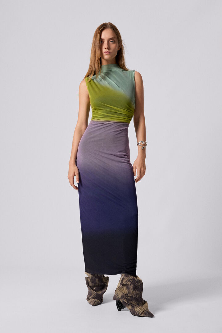Robe midi en tulle dégradé | Desigual