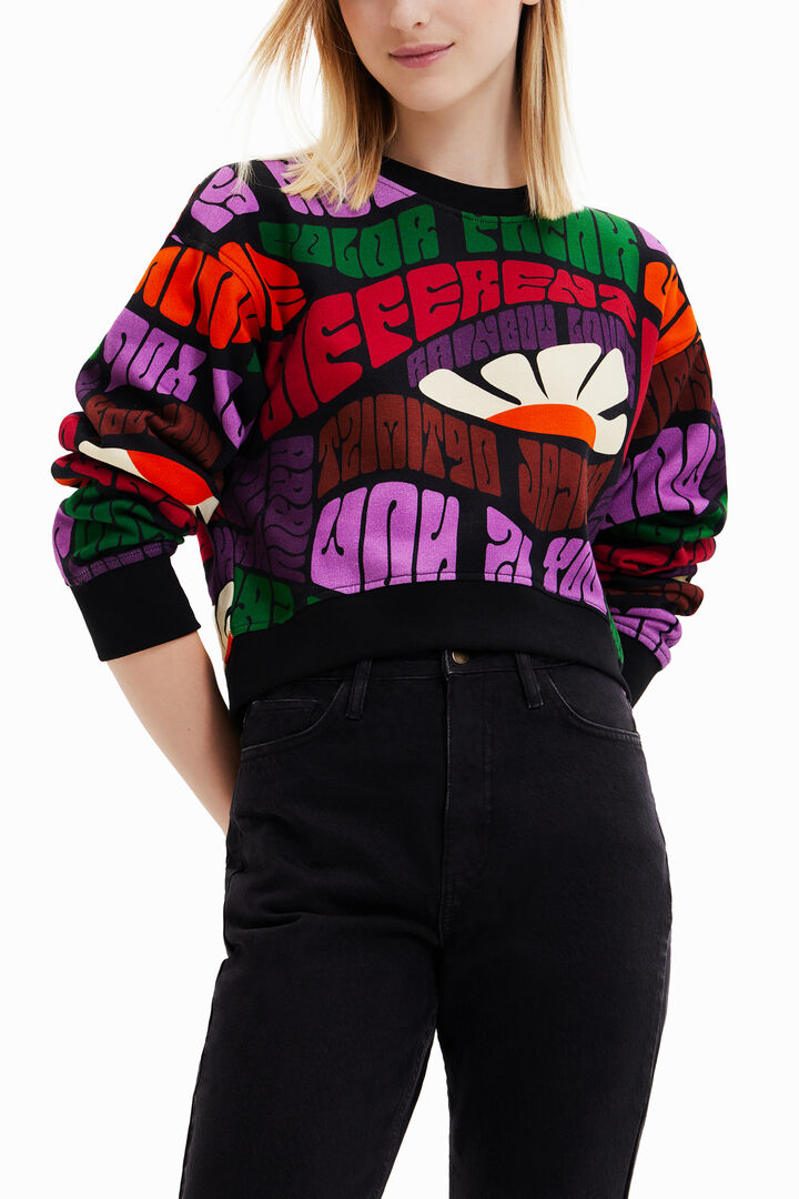 Sudadera corta "Save Nature" | Desigual