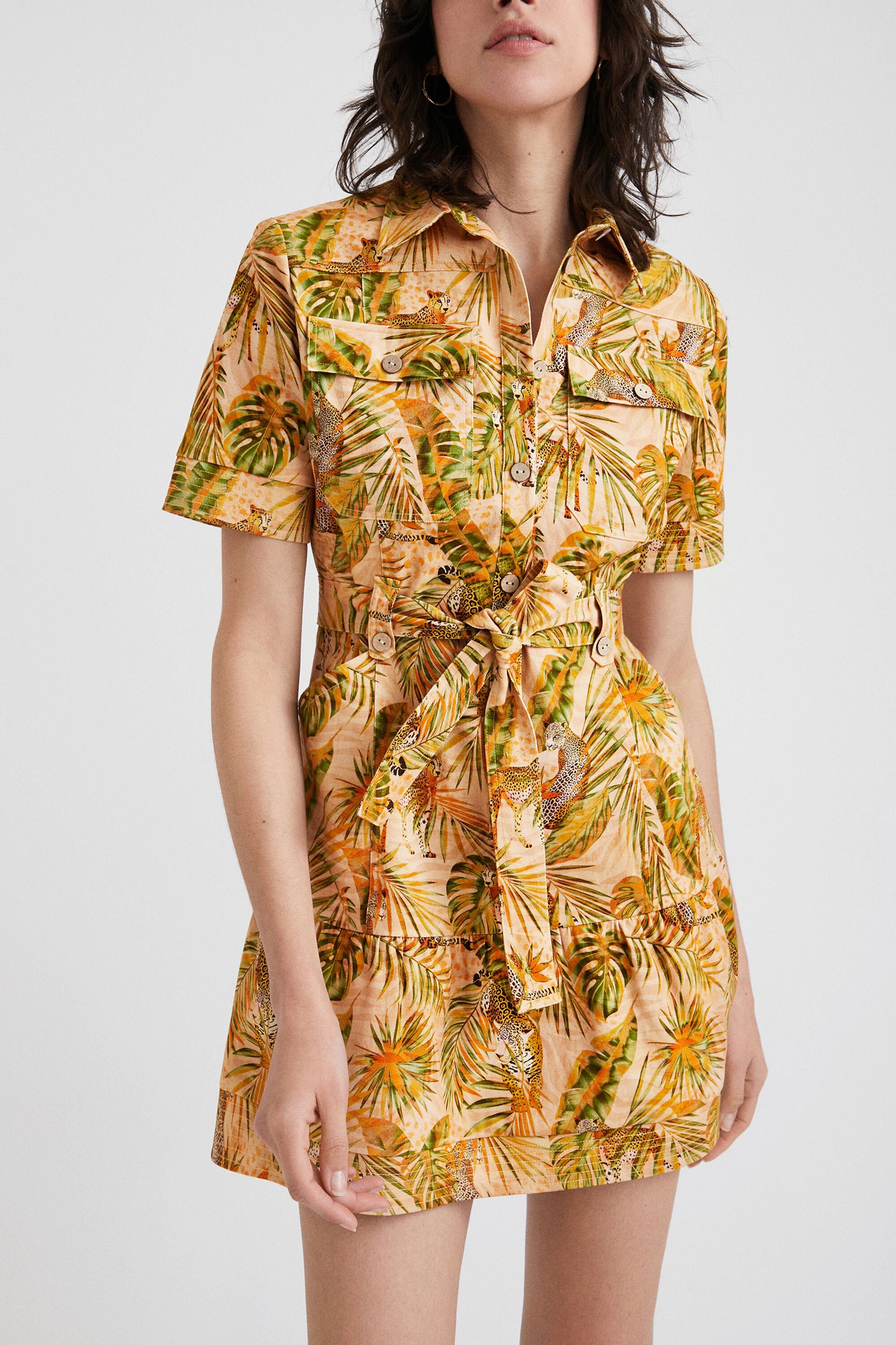 Tropical shirt dress Desigual