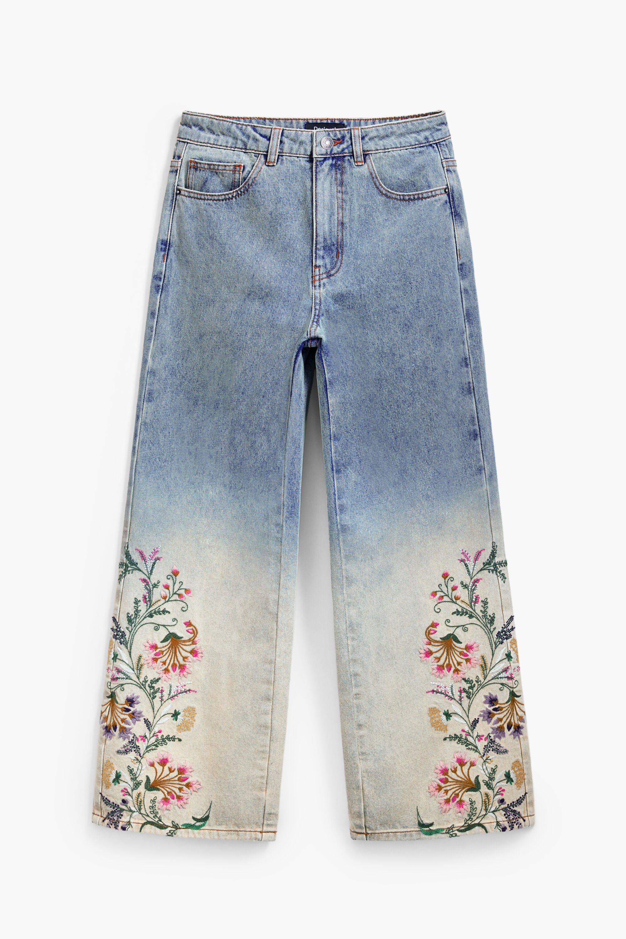 フラワーデニムジャケット 女性用 I Desigual.com