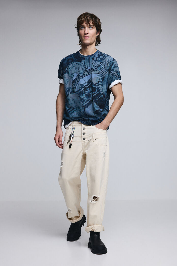 Short-sleeve mosaic T-shirt | Desigual