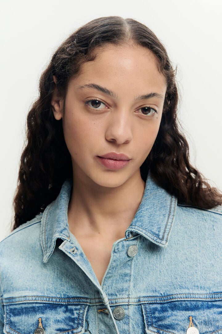 Printed denim jacket | Desigual