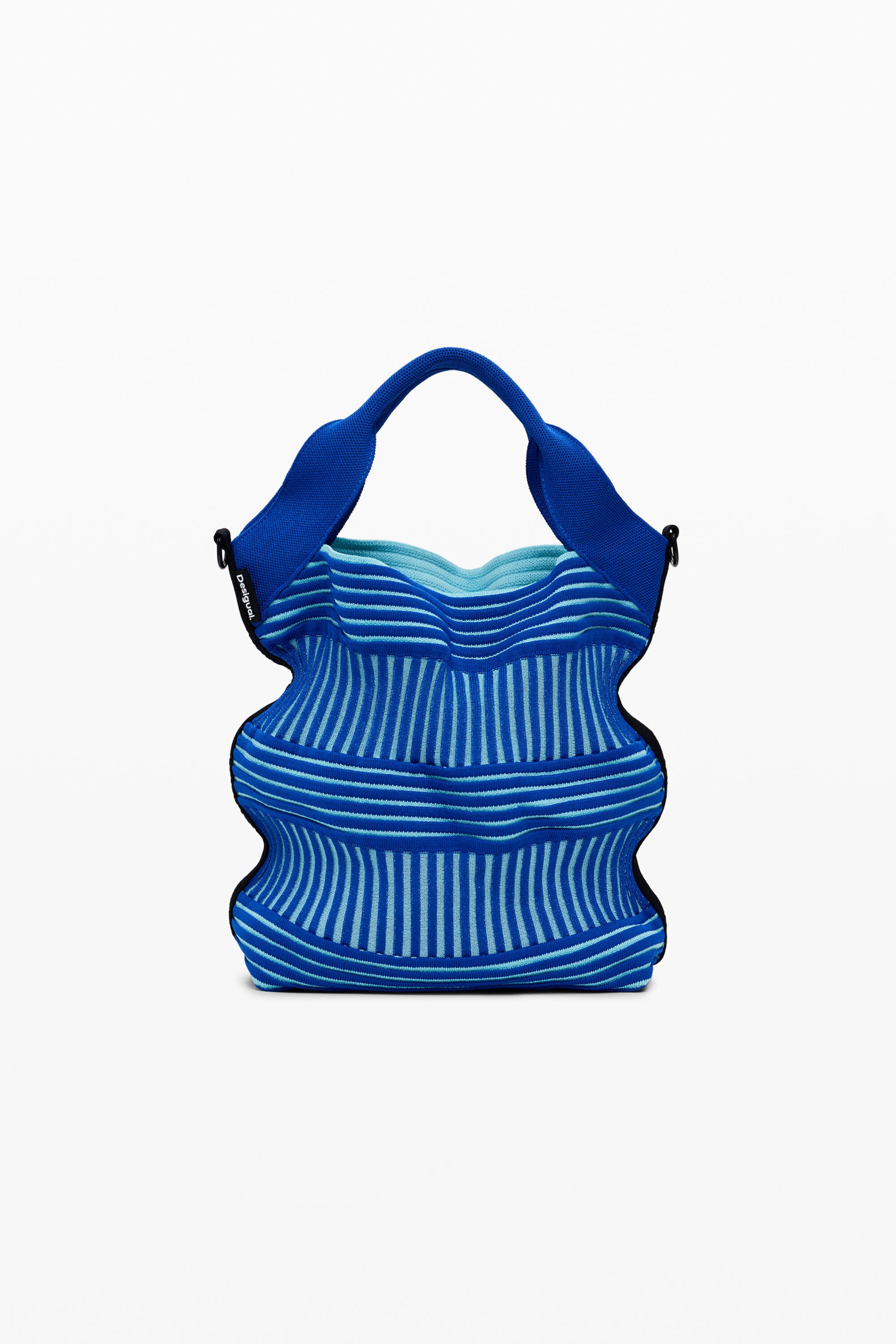 Desigual Middelgrote geperforeerde tas - BLUE