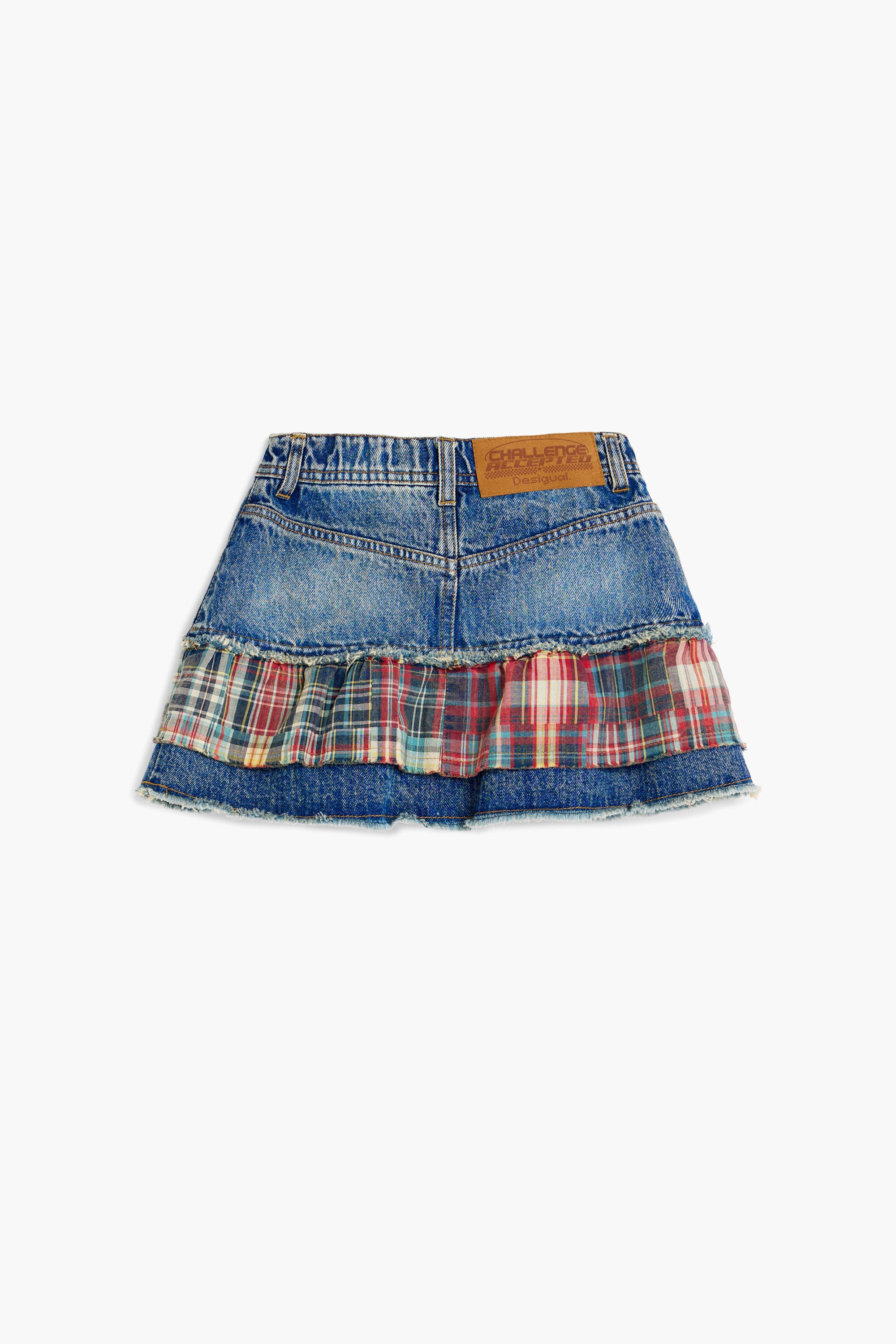 チェック柄デニムスカート 子供用 I Desigual.com