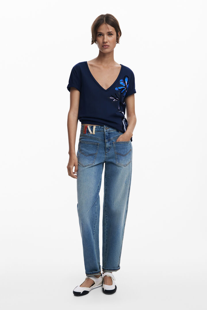 Vase V-neck T-shirt | Desigual
