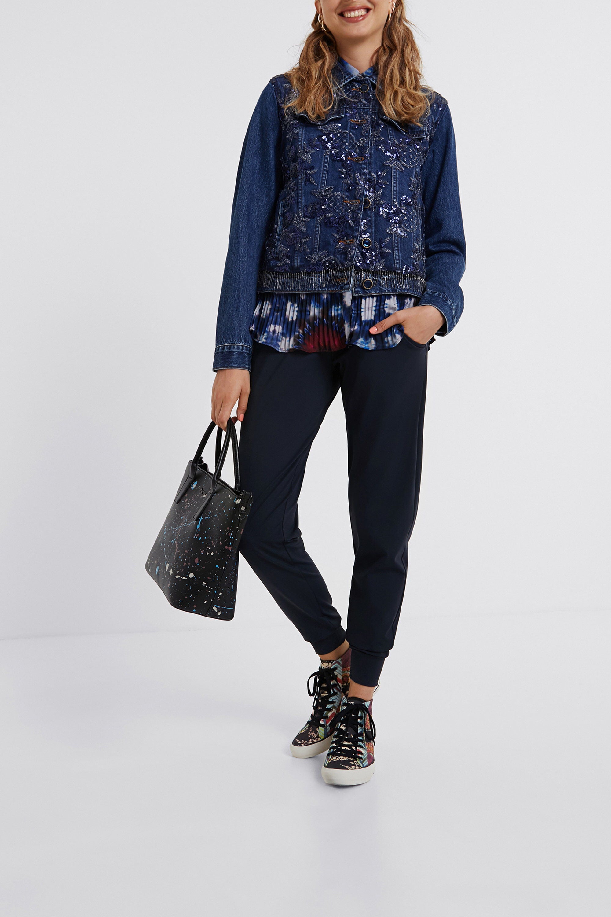 Bolso de mano manchas colores | Desigual.com