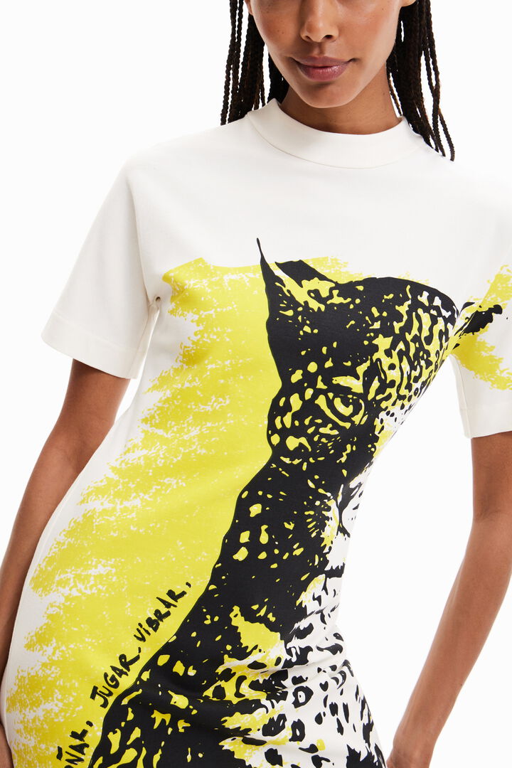 Vestido corto felino | Desigual