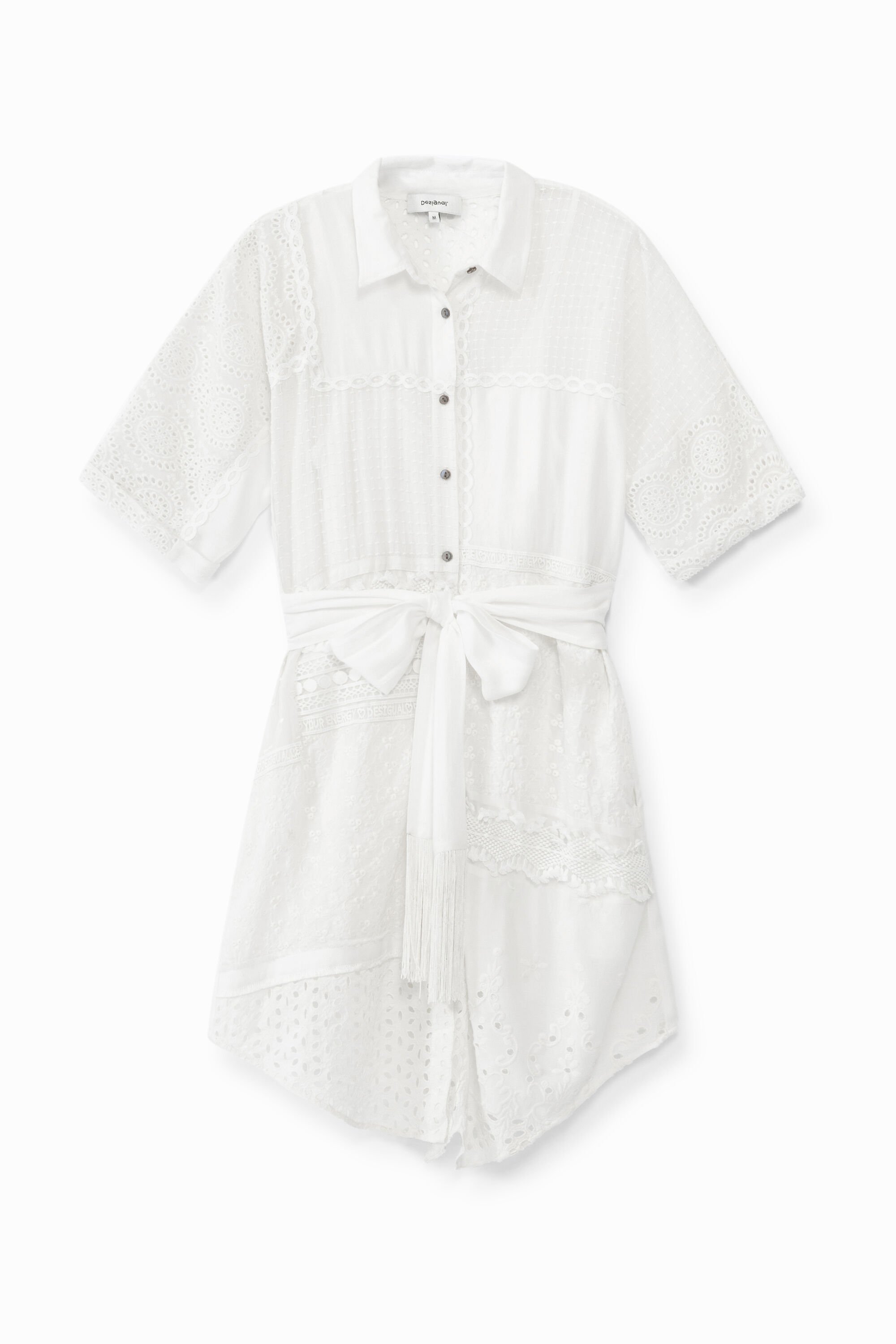 White short sleeve shirt dress online