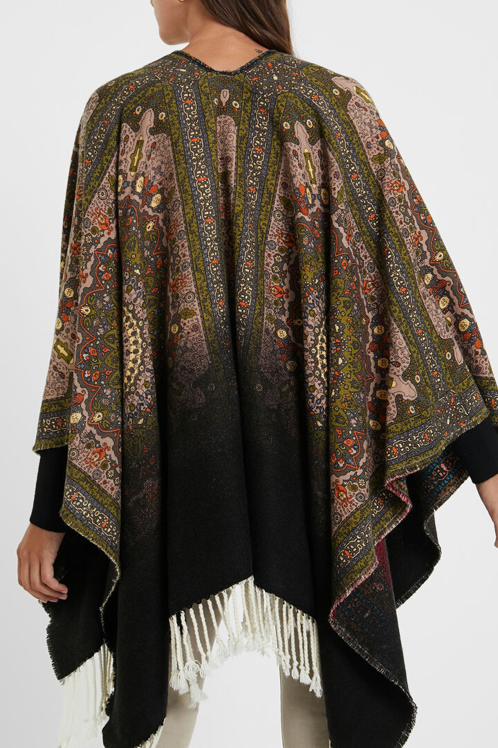 Poncho quadrato reversibile | Desigual