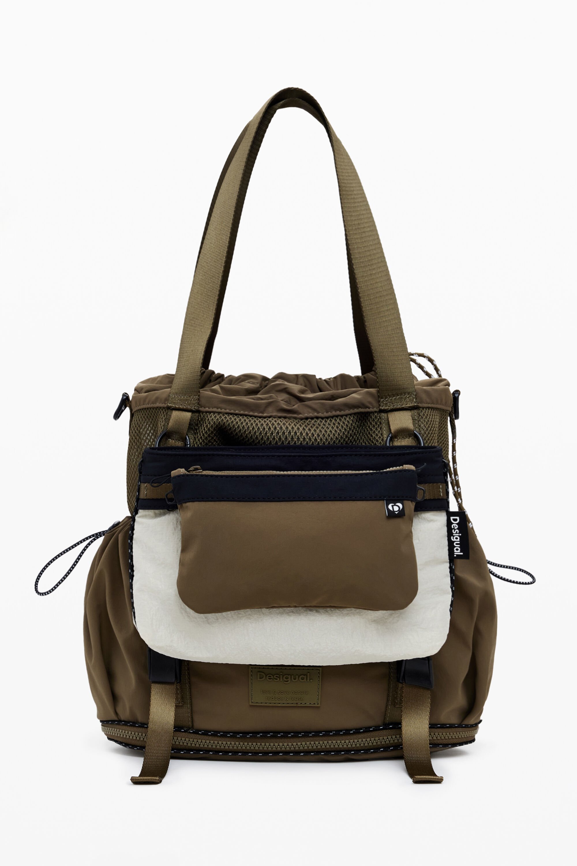 Large expandable nylon backpack - U - Desigual - Modalova