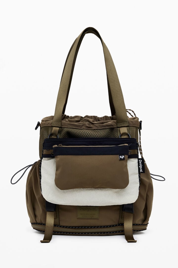 Large expandable nylon backpack