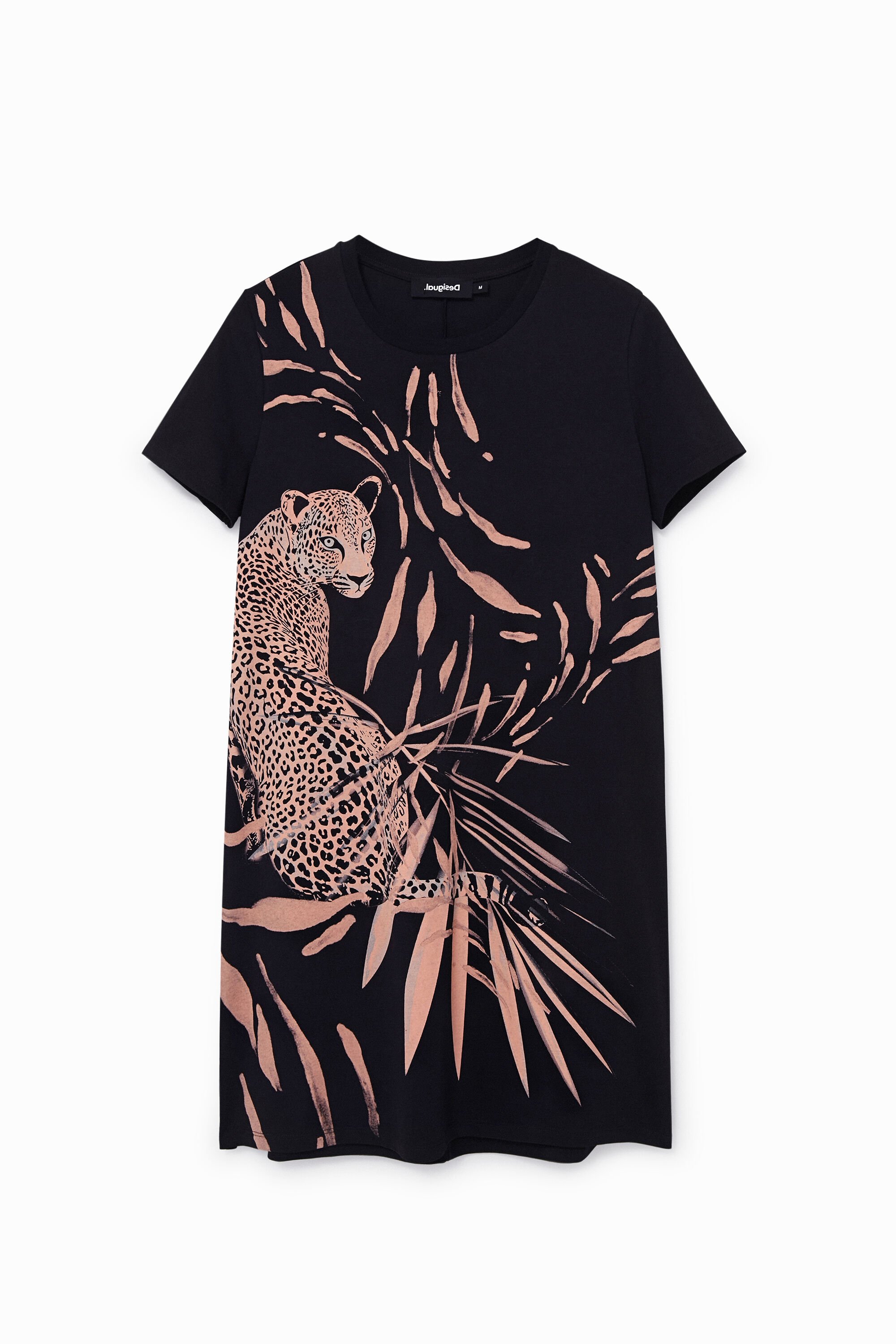 Cheetah t shirt dress clearance