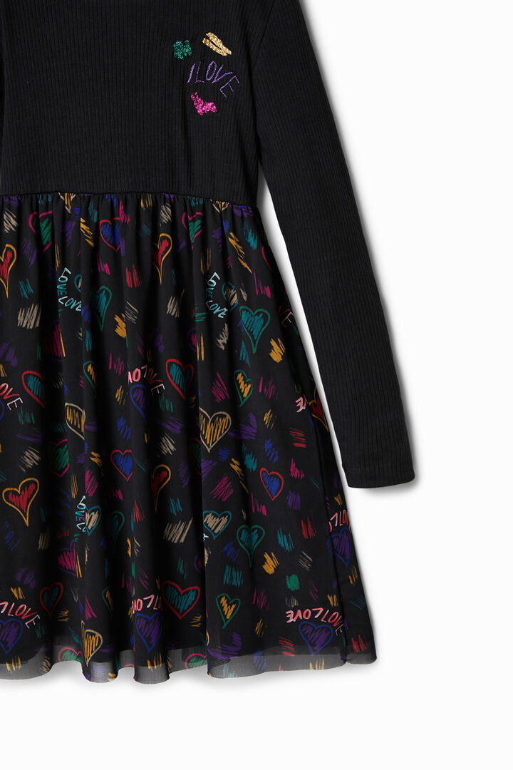Vestido dos en uno corazones | Desigual