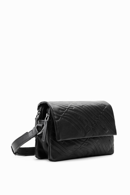 Bandolera petita pell logotips