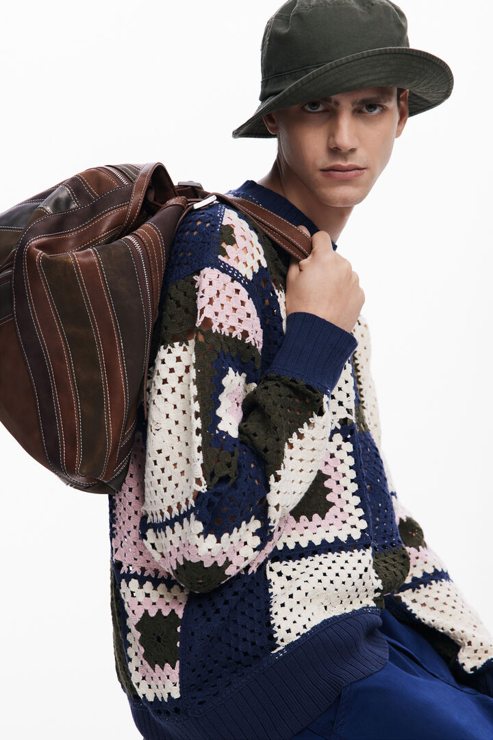 Dessuadora crochet patch | Desigual