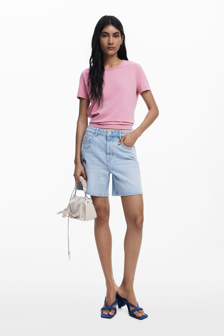 "D" strass T-shirt | Desigual