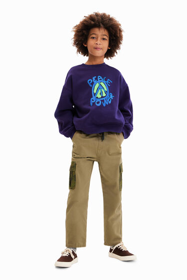 Dessuadora oversize Peace | Desigual