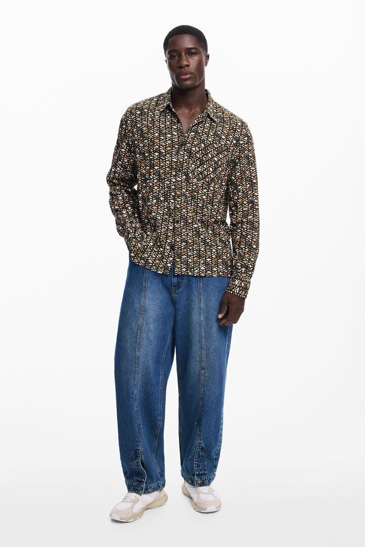 Jacquard men's shirt | Desigual