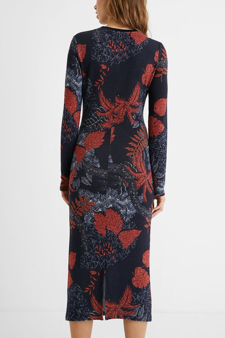 Vestido slim punto floral | Desigual