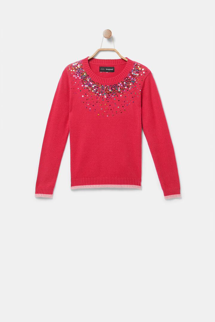 Jumper neck sequins | Desigual